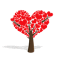 arbre � coeurs